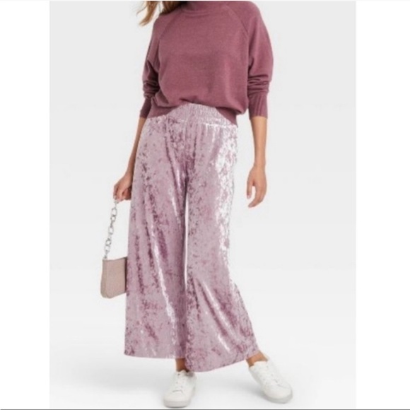 A New Day Purple Velour Pants NWT - Picture 1 of 6